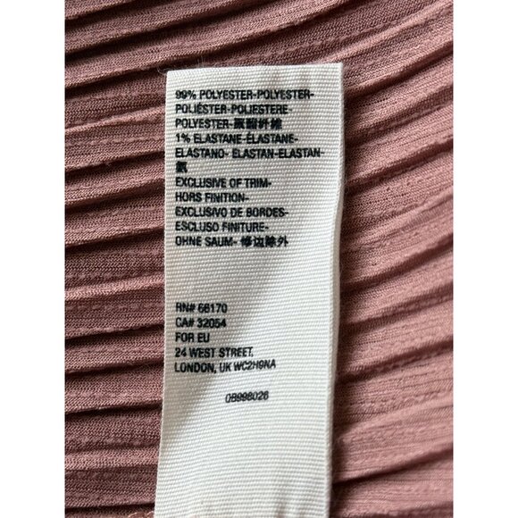 Free People Cant Help It Pleated Dress Oversized Pink V-Neck Long Sleeve Size S - Picture 9 of 9